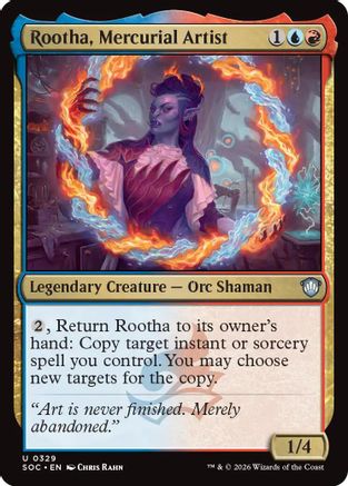 Rootha, Mercurial Artist (SOC-329) - Commander: Secrets of Strixhaven-1