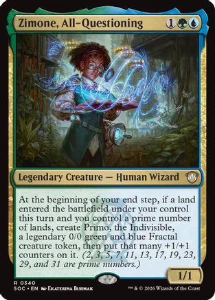 Zimone, All-Questioning (SOC-340) - Commander: Secrets of Strixhaven-1