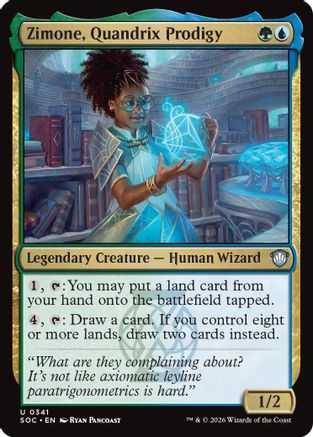 Zimone, Quandrix Prodigy (SOC-341) - Commander: Secrets of Strixhaven-1