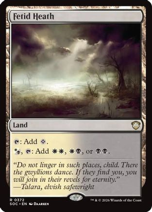Fetid Heath (SOC-372) - Commander: Secrets of Strixhaven-1