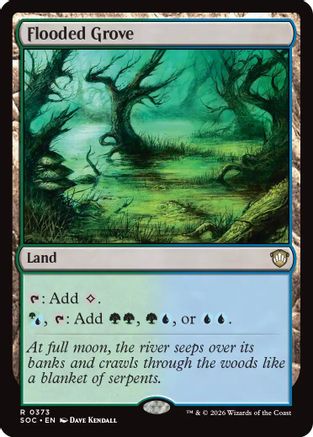 Flooded Grove (SOC-373) - Commander: Secrets of Strixhaven-1