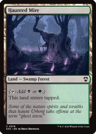 Haunted Mire (SOC-379) - Commander: Secrets of Strixhaven-1