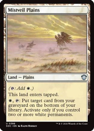 Mistveil Plains (SOC-386) - Commander: Secrets of Strixhaven-1
