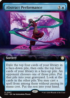 Abstract Performance (Extended Art) (SOC-067) - Commander: Secrets of Strixhaven-1