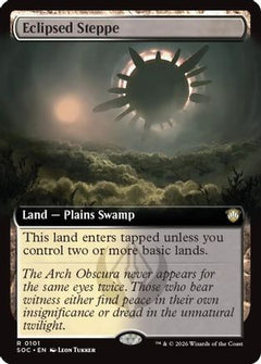 Eclipsed Steppe (Extended Art) (SOC-101) - Commander: Secrets of Strixhaven-1