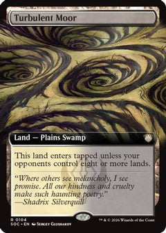 Turbulent Moor (Extended Art) (SOC-104) - Commander: Secrets of Strixhaven-1