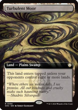 Turbulent Moor (Extended Art) (SOC-104) - Commander: Secrets of Strixhaven-1