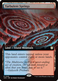 Turbulent Springs (Extended Art) (SOC-105) - Commander: Secrets of Strixhaven-1