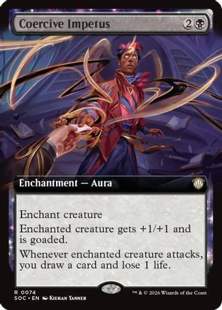 Coercive Impetus (Extended Art) (SOC-074) - Commander: Secrets of Strixhaven-1