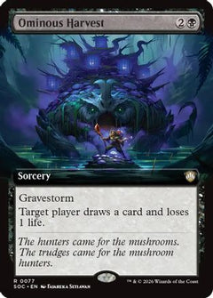 Ominous Harvest (Extended Art) (SOC-077) - Commander: Secrets of Strixhaven-1