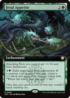 Feral Appetite (Extended Art) (SOC-086) - Commander: Secrets of Strixhaven-1