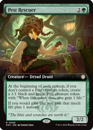 Pest Rescuer (Extended Art) (SOC-090) - Commander: Secrets of Strixhaven-1