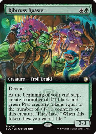 Ribtruss Roaster (Extended Art) (SOC-091) - Commander: Secrets of Strixhaven-1