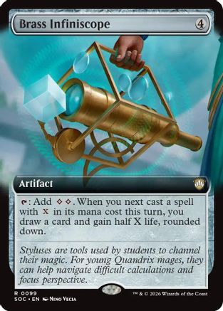 Brass Infiniscope (Extended Art) (SOC-099) - Commander: Secrets of Strixhaven-1