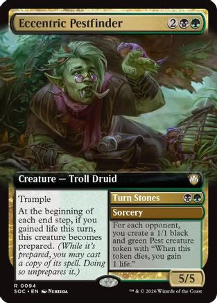 Eccentric Pestfinder (Extended Art) (SOC-094) - Commander: Secrets of Strixhaven-1