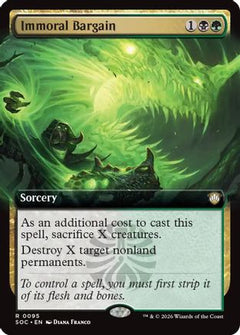 Immoral Bargain (Extended Art) (SOC-095) - Commander: Secrets of Strixhaven-1