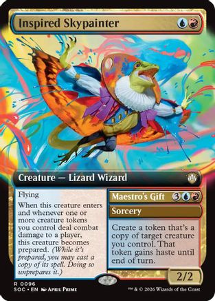 Inspired Skypainter (Extended Art) (SOC-096) - Commander: Secrets of Strixhaven-1