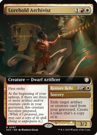 Lorehold Archivist (Extended Art) (SOC-097) - Commander: Secrets of Strixhaven-1
