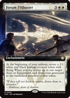 Forum Filibuster (Extended Art) (SOC-064) - Commander: Secrets of Strixhaven-1