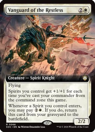 Vanguard of the Restless (Extended Art) (SOC-066) - Commander: Secrets of Strixhaven-1