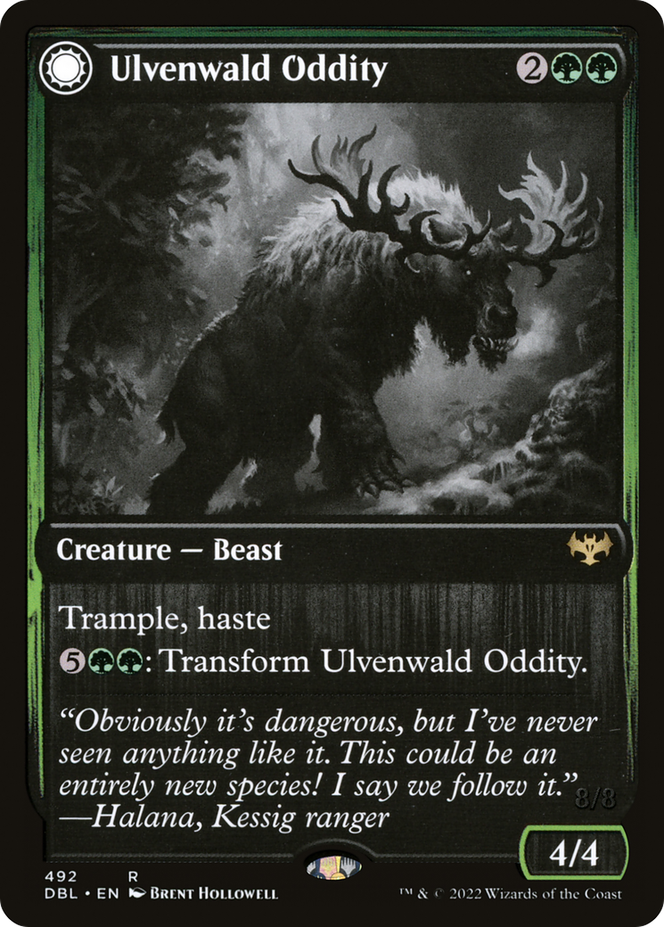Ulvenwald Oddity (DBL-492) - Innistrad: Double Feature: (Double Faced Transform) Foil-1