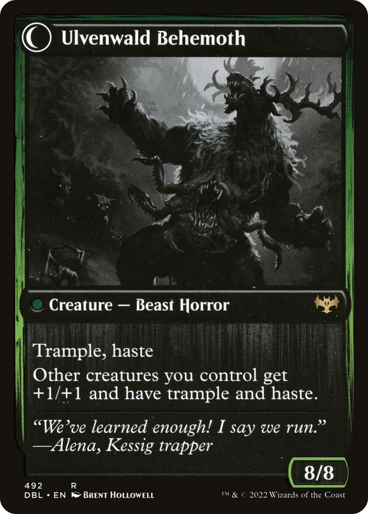Ulvenwald Oddity (DBL-492) - Innistrad: Double Feature: (Double Faced Transform) Foil-2