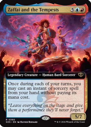 Zaffai and the Tempests (Extended Art) (SOS-360) - Secrets of Strixhaven-1