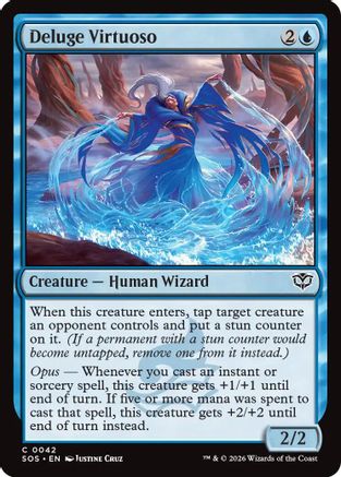 Deluge Virtuoso (SOS-042) - Secrets of Strixhaven Foil-1
