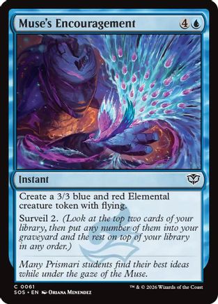 Muse's Encouragement (SOS-061) - Secrets of Strixhaven Foil-1