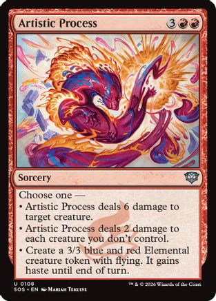 Artistic Process (SOS-108) - Secrets of Strixhaven Foil-1