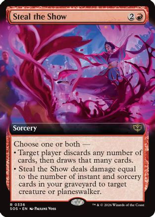 Steal the Show (Extended Art) (SOS-336) - Secrets of Strixhaven Foil-1