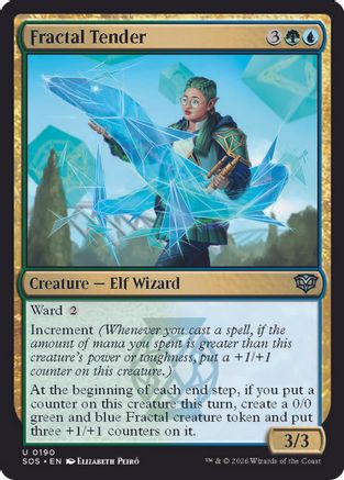 Fractal Tender (SOS-190) - Secrets of Strixhaven Foil-1