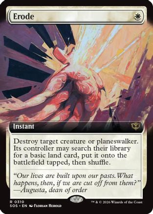 Erode (Extended Art) (SOS-310) - Secrets of Strixhaven-1