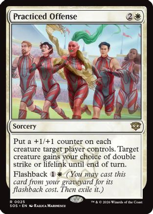 Practiced Offense (SOS-025) - Secrets of Strixhaven Foil-1
