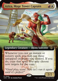 Aziza, Mage Tower Captain (Extended Art) (SOS-345) - Secrets of Strixhaven-1