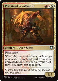 Practiced Scrollsmith (SOS-210) - Secrets of Strixhaven Foil-1