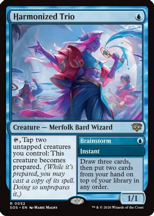 Harmonized Trio (SOS-052) - Secrets of Strixhaven Foil-1