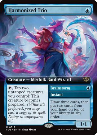 Harmonized Trio (Extended Art) (SOS-317) - Secrets of Strixhaven-1