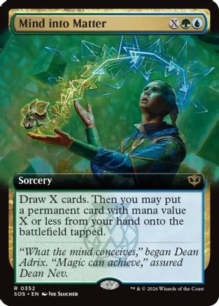 Mind into Matter (Extended Art) (SOS-352) - Secrets of Strixhaven-1