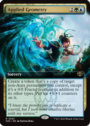 Applied Geometry (Extended Art) (SOS-343) - Secrets of Strixhaven Foil-1