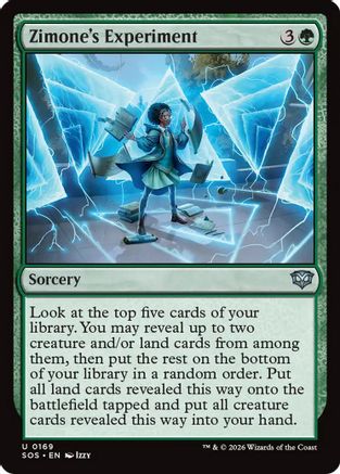 Zimone's Experiment (SOS-169) - Secrets of Strixhaven Foil-1