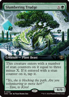 Slumbering Trudge (Extended Art) (SOS-341) - Secrets of Strixhaven-1