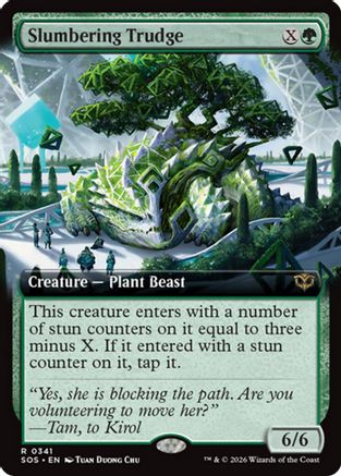 Slumbering Trudge (Extended Art) (SOS-341) - Secrets of Strixhaven-1