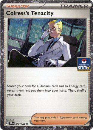 Colress's Tenacity (Gym Stamp Asia Exclusive) 057  - Holofoil Miscellaneous Cards & Products - Uncommon-1