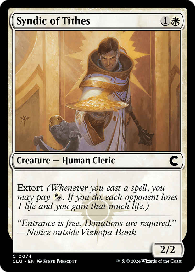 Syndic of Tithes [Ravnica: Clue Edition]-1