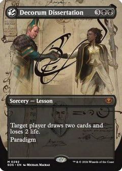 Decorum Dissertation (Borderless) (SOS-292) - Secrets of Strixhaven Foil-1