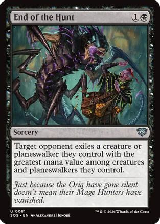 End of the Hunt (SOS-081) - Secrets of Strixhaven Foil-1