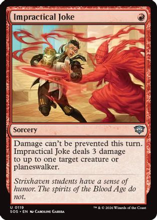 Impractical Joke (SOS-119) - Secrets of Strixhaven Foil-1