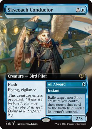 Skycoach Conductor (Extended Art) (SOS-322) - Secrets of Strixhaven Foil-1