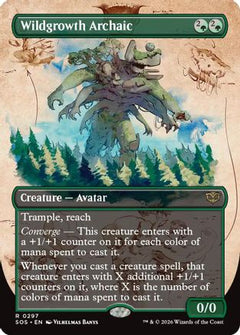 Wildgrowth Archaic (Borderless) (SOS-297) - Secrets of Strixhaven Foil-1